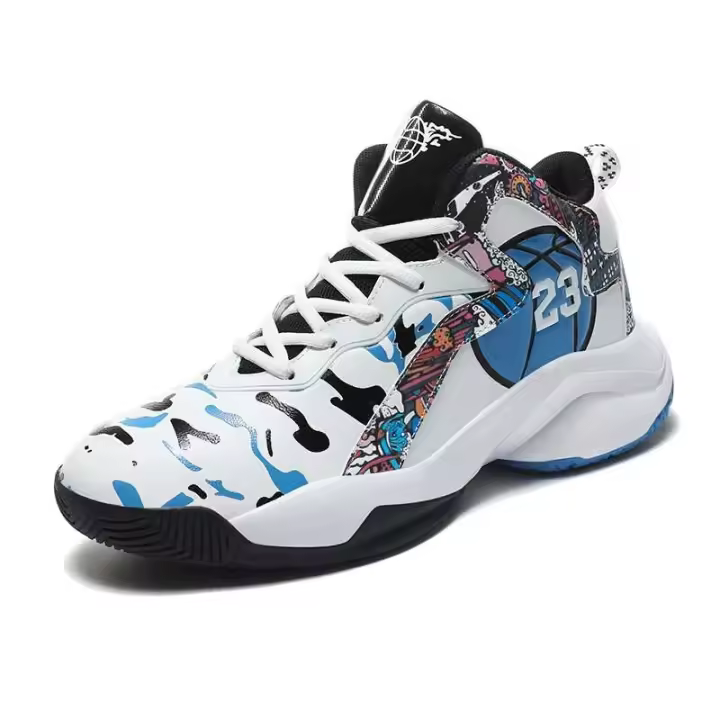 Zapatos deportivos casuales de moda elásticos para hombre, ropa de baloncesto, adiestramiento al aire libre, productos vendedores calientes, 2022 - 1
