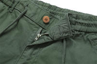 Pantalones Cargo de Algodón 100% para Hombres Cintura Elástica, Múltiples Bolsillos, Estilo Táctico Militar de Verano - details 12