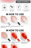 NAILCO esmalte de uñas de Gel semipermanente, estructura de Base de goma, manicura, hybryowe, Vernis, blanco lechoso, Gellak, 15ml - details 4
