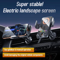 Soporte inalámbrico para teléfono de coche, soporte de teléfono de inducción infrarroja de carga rápida inalámbrica de 15W, Universal transparente para - details 1
