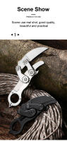 Cuchillo De Sobremesa Plegable Karambit Herramientas Tácticas De Caza EDC Hoja De Acero Inoxidable Longitud De Hoja 5cm Longitud Total 16cm - details 6