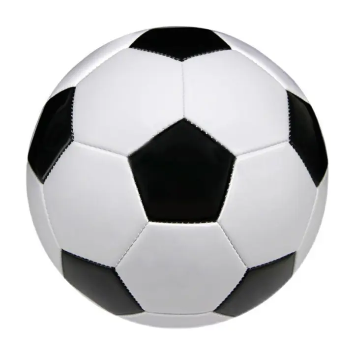 Balón de fútbol profesional para niños pequeños de PVC suave, negro y blanco, tamaño 5, tamaño 4, balones de entrenamiento de la Copa del Mundo de fútbol - 1