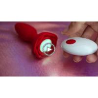Leten Masajeador Vibrante de Rotación de 360° Control Remoto Plug Anal con LED - details 0