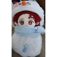 Evelyn-Muñeca de peluche de 20CM, mono cálido, sombrero, gorro, ropa de muñeco de nieve, traje Genshin Impact Love and Deepspace, regalo de Navidad - details 2