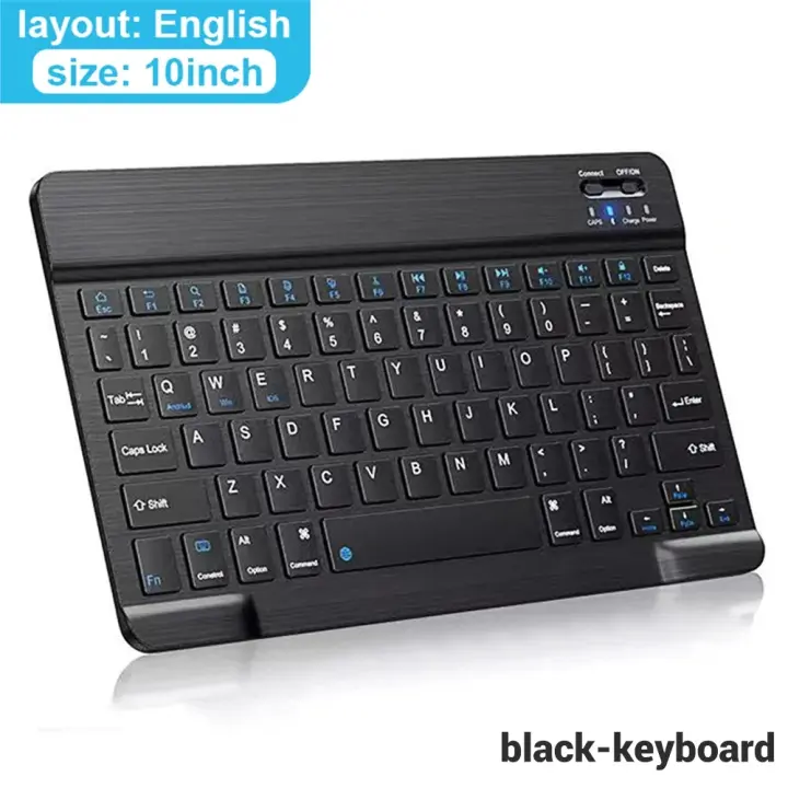 Teclado inalámbrico con Bluetooth para tableta, Mouse para IOS, Android, Windows, Mini Pro iPad Air, español, coreano, portugués, ruso - 1