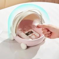 Caja de almacenamiento de escritorio con forma de cuna para bebé, cama de bebé para Labubu, contenedor de almacenamiento, bañadores - details 9