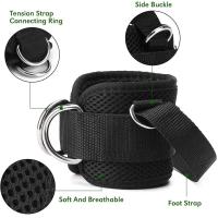 Hebilla de tobillo para dar forma a las nalgas, con correas para los pies, ejercicios de mano para el muslo, correa para el tobillo, puños para las piernas, anillo en D acolchado - details 1