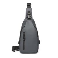 Bolso de hombro impermeable para hombre, bolso cruzado con USB - details 2