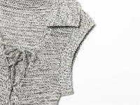 ZOCI- novedad de verano, minivestido sin mangas con solapa decorada con lazo, sencillo, ajustado, informal a la moda para mujer - details 4