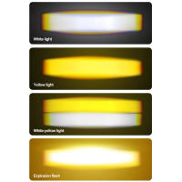 Mini faros láser de matriz de parrilla de coche, focos LED amarillos y blancos - details 6