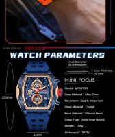 Reloj deportivo de carreras de lujo para hombre, esfera esqueleto de barril, resistente al agua, luminoso, reloj de pulsera para exteriores, reloj de negocios para hombre - details 8