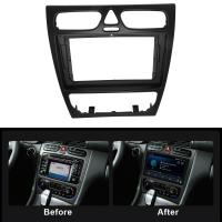 Fascia de Radio de coche para Benz clase C W203 02-04, adaptador de placa de Marco estéreo de DVD, instalación de tablero de montaje, Kit de embellecedor de bisel - details 1