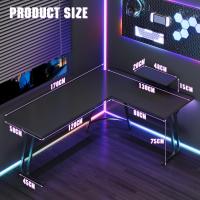 Mesa de Juego en Forma de L 130x130cm Soporte para Monitor Soporte para Auriculares - details 70