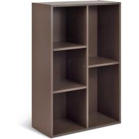 7 compartimentos, estante de oficina, librería, salón, dormitorio, cubo, Blanco, 50 x 24 x 106 cm - details 3