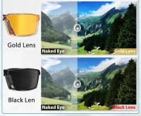 Kapvoe-gafas de sol polarizadas plegables, lentes de ciclismo multicolores portátiles, UV400, ligeras, para correr, senderismo y béisbol - details 5
