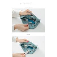 Nueva bolsa de cosméticos Simple, bolsa de almacenamiento de cables de datos multifuncional portátil, bolsa de acabado, organizador portátil de viaje y negocios - details 3