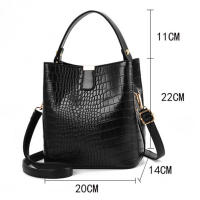Bolso de Mano de PU con Patrón de Cocodrilo para Mujeres - details 25