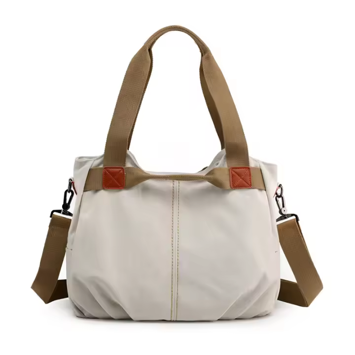 Bolso vintage de un hombro de mujer, bolso de lona de gran capacidad, bolso de mujer - moda - 1