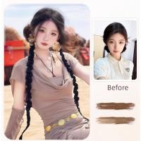 Extensiones de cabello trenzado largo sintético, trenzas de boxeo, peluca con cabeza de bola de Hip Hop, Clip de garra, trenzas torcidas naturales, cola de caballo para mujeres/niñas - details 9