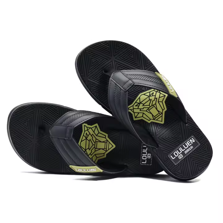 Nuevas chanclas de hombre de alta gama, casuales, con puntera cerrada, zapatillas de hombre, antideslizantes, sandalias de playa. - 1