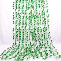 1 pieza 2M decoración del hogar guirnalda de hojas artificiales plantas vid follaje falso enredadera corona de hiedra verde - details 0