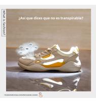 Nuevos Zapatos Blancos Transpirables, Zapatos De Tablero Casuales Huecos, Zapatos De Muffin Versátiles De Suela Gruesa - details 5