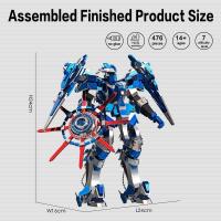 Piececool-rompecabezas 3D de Metal, Kits de modelos Blue Mech, Juguetes DIY, rompecabezas, regalos de cumpleaños y San Valentín para adolescentes - details 4