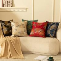 Fundas de Almohada Decorativas de Lujo para Sala de Estar Diseño de Hojas de Ginkgo Bronceado Dorado Estilo Nórdico para Sofá - details 0
