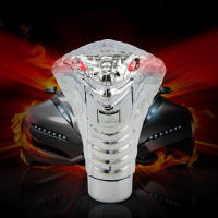 Perilla de cambio de marchas Manual Universal para coche, palanca de cambios moderna Cobra Snake, ojos LED cromados - details 5