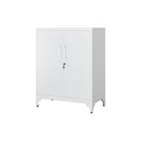 Archivador de Oficina Multifuncional Armario de Acero con 2 Puertas Almacenamiento para Sala de Estar Gris Mate OMC013G01 - details 12