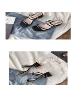 Elegantes Sandalias de Mujer con Tacones Cuadrados Zapatillas de Verano Moda 2025 - details 10