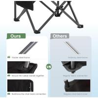 Silla Plegable de Camping (Negro) - details 4