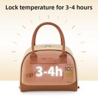 Bolsa térmica aislada plegable de mano, bolsa de almuerzo impermeable para trabajadores de oficina, bolso de Picnic de gran capacidad para estudiantes, Camping - details 14