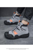 Zapatos de senderismo al aire libre para hombre, botas de montaña de invierno, zapatillas antideslizantes, zapatos de trabajo - details 11