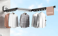 Perchero de Secado de Ropa Plegable de Aluminio Ventosa de Succión, Montado en la Pared, Adecuado para Superficies Suaves - details 0