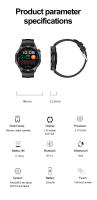 HK4-reloj inteligente con pantalla táctil AMOLED, Smartwatch con detección de ritmo cardíaco, función NFC, respiración constante, entrenamiento, 2024 - details 21