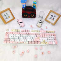 Bob Esponja SquarePants keycaps MOA altura PBT material sublimación caliente keycaps linda personalidad personalizada pequeño conjunto completo de keycaps (teclado no incluido) - details 3