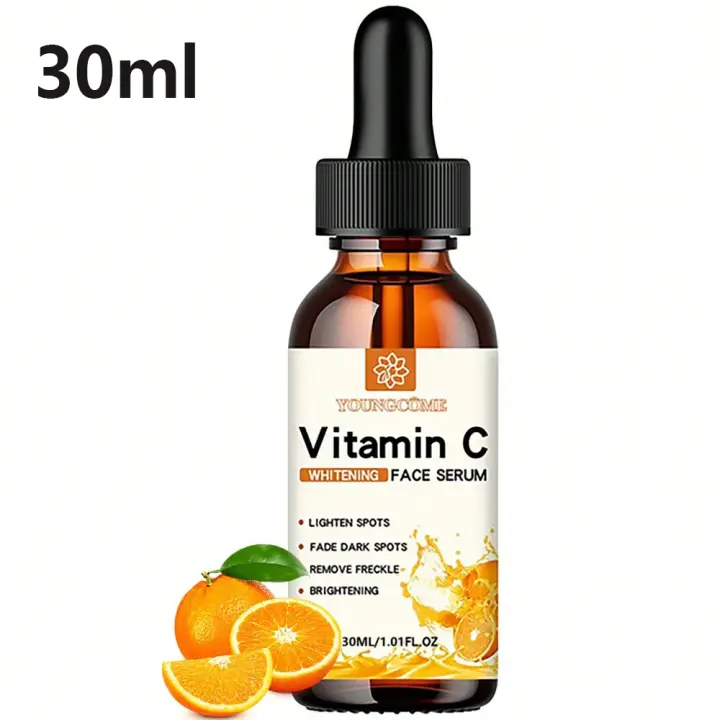 Esencia para el rostro con vitamina C, contiene ácido hialurónico, eliminador de manchas, reparación hidratante, esencia antienvejecimiento, cuidado de la piel Facial, 30ml - 1
