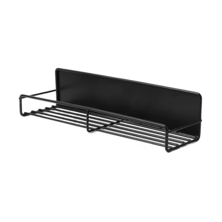 Estante de especias magnético negro, soporte para toallas de especias sin perforaciones de gran capacidad, impermeable, a prueba de herrumbre, soporte para condimentos de especias para Cocina - 1