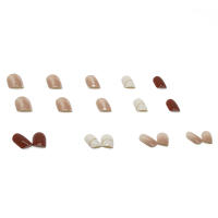 Uñas postizas reutilizables para mujer y niña, uñas postizas con pegamento suave y brillante, 24 piezas - details 3