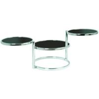 café cromo, Metal, cristal de seguridad - Dim. : AN 58-140 cm x AL 43 cm x P 50 cm, Estilo: Moderno - details 5