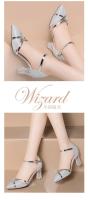 Sandalias Doradas para Mujer Tacones Altos para Fiesta, Sin Cordones, Sólidas, Sexis, Calidad, Boda, Fiesta, Club Nocturno - details 9