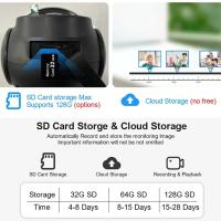 Cámara de vigilancia Solar WIFI 4G, videocámara remota para exteriores, inalámbrica, visión nocturna, HD, a todo Color, CCTV inteligente - details 9