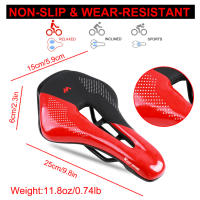 Asiento de Bicicleta Profesional WEST BIKING Ultraligero Hueco de Cuero Suave para Carreras de Bicicletas de Montaña y Carretera - details 17
