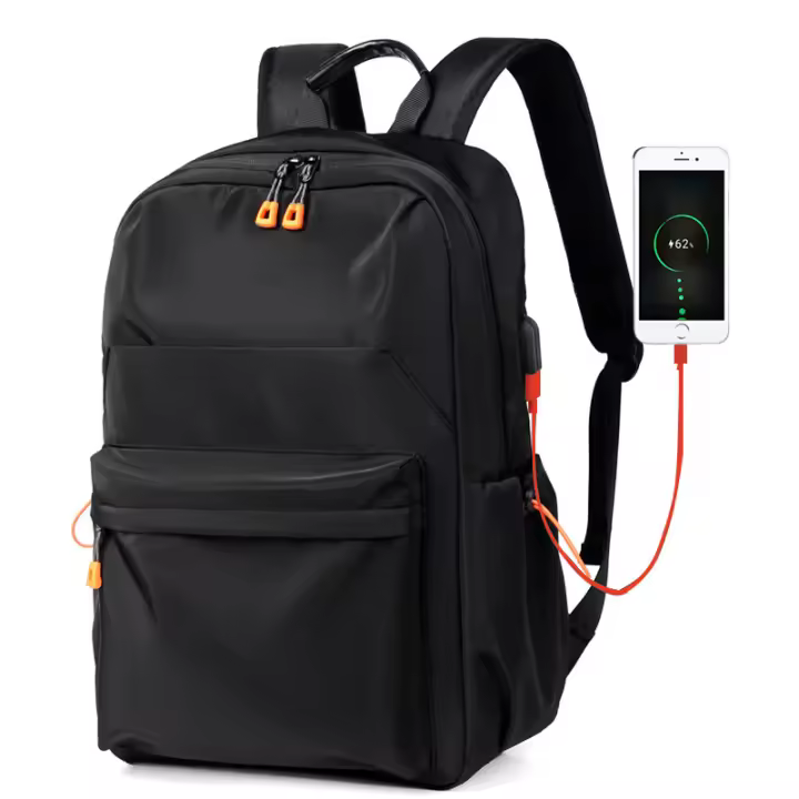 Mochila negra ligera para ordenador, bolsa de viaje de gran capacidad, nueva moda informal - 1