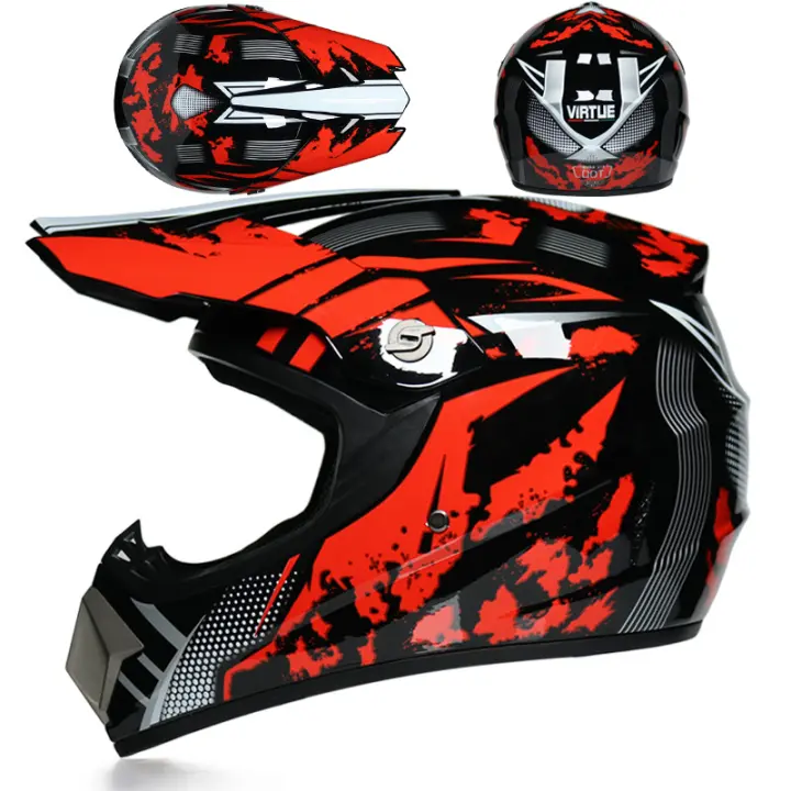 casco motocross hombre MX Carreras de Locomotora ciclismo carretera - 1