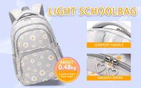 Mochila escolar para niñas, adolescentes, impermeable, estuche escolar portátil con caja de lápices, 3 piezas - details 4