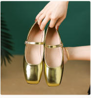 Zapatos planos de mujer estilo francés, primaverales, nuevos, de cuero suave, con hebilla de una palabra, punta cuadrada, boca poco profunda, temperamento retro, estilo Mary Jane. - details 29