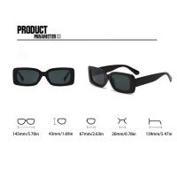 Gafas de Sol con Montura Cuadrada Gafas Negras de Moda para Hombres y Mujeres - details 5
