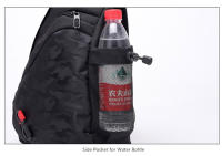 Mochila de Pecho Camuflada Negra para Hombres Bolsa Deportiva Impermeable para Viajes Gran Bolsa Cruzada para Niños y Adultos - details 24